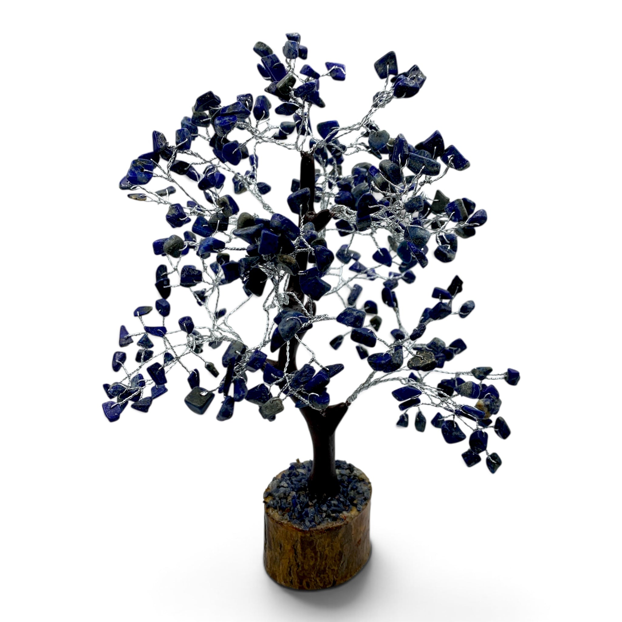 Gemstone Tree - Lapis Lazuli (Silver Coloured Wire) $60
